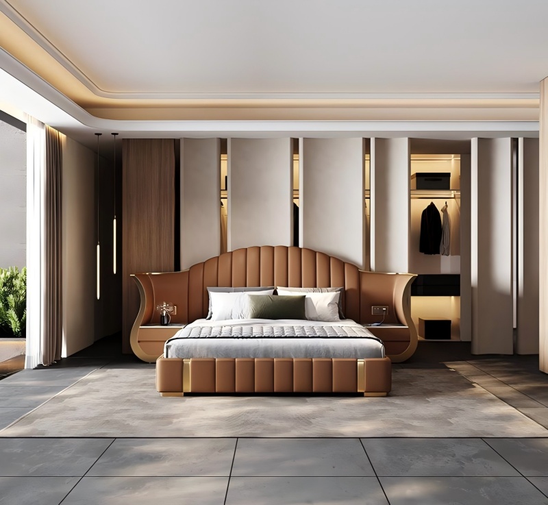 Letto integrato a doppio mobile ｜ doppio godimento di stoccaggio e sonno lussuoso