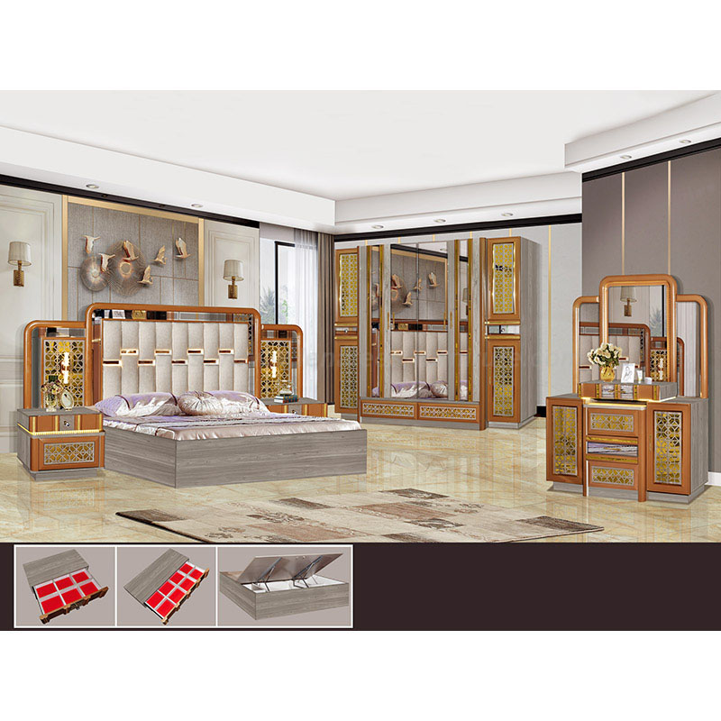 Set camera da letto di fascia alta in stile moderno italiano