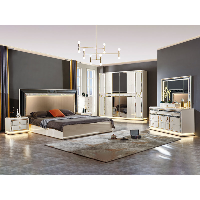 Set di mobili per camera da letto in stile turco minimalista