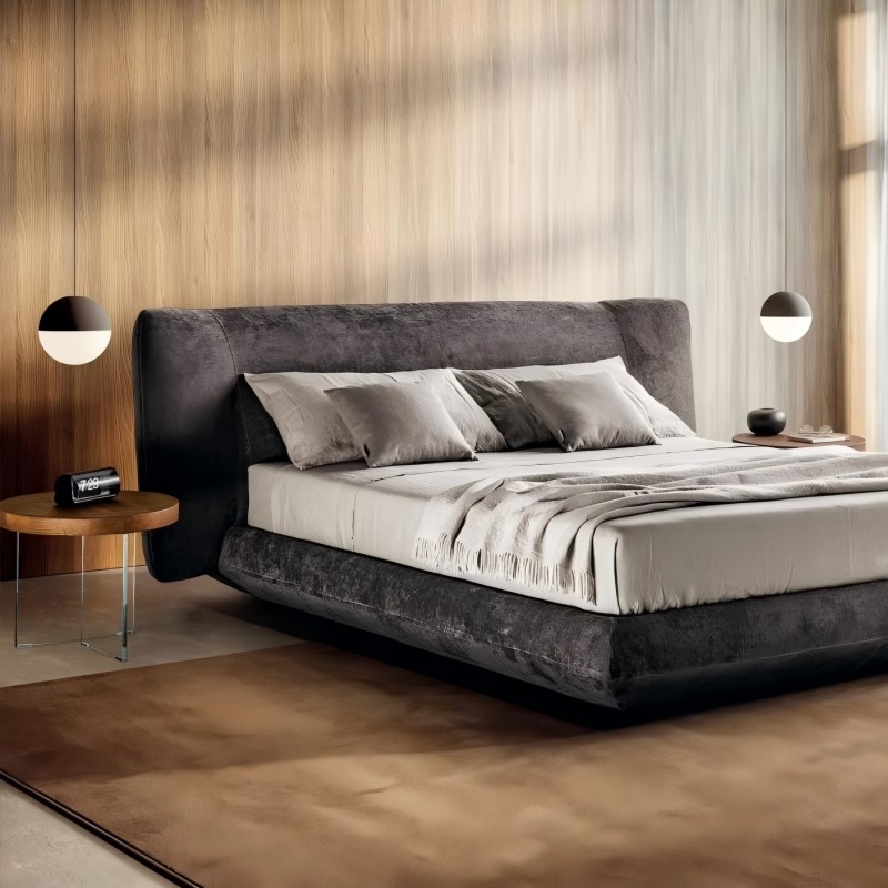 Letto galleggiante minimalista