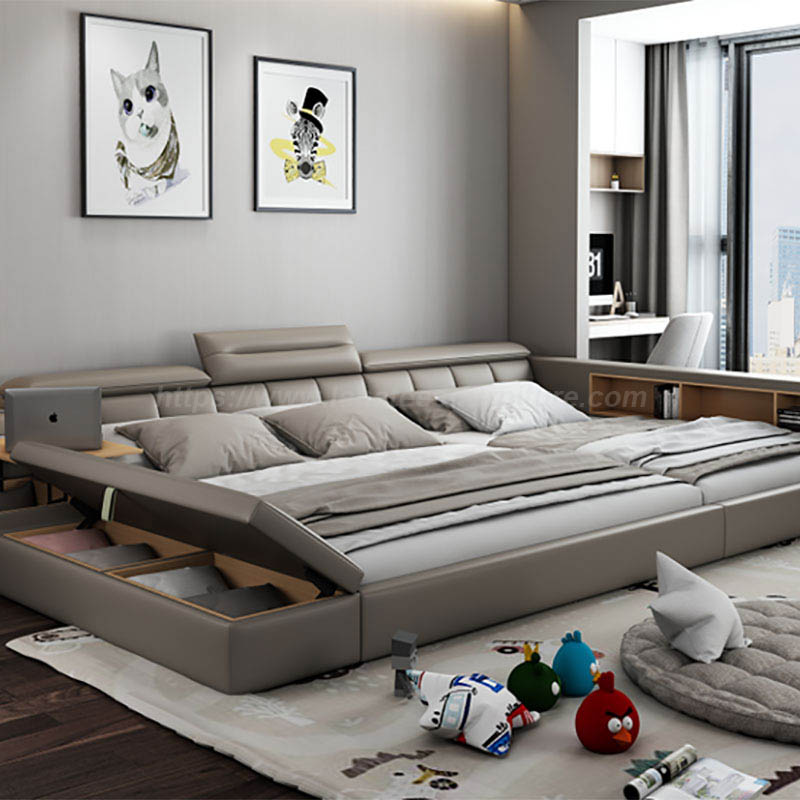 Letto di lusso intelligente multifunzionale moderno