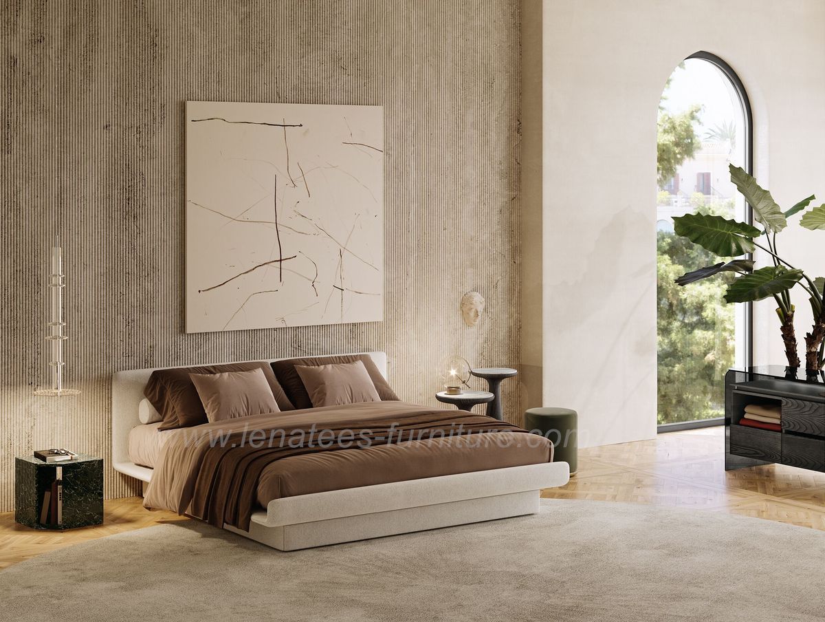 Letto imbottito italiano di nuova concezione