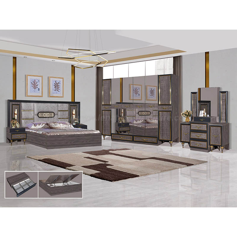 Set di mobili per camera da letto in stile designer turco